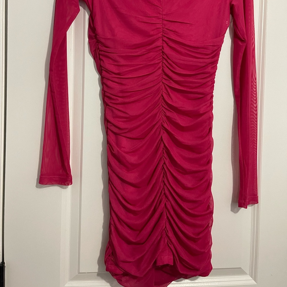 Long sleeve mini dress - Picture 3 of 5